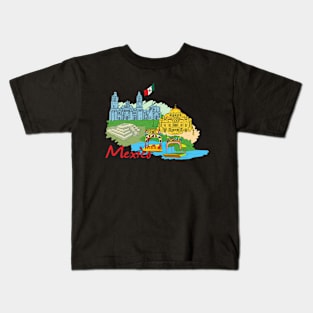 Mexico Sightseeing Mexican Gift Kids T-Shirt